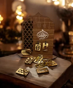 Alternative view of Ramadan Kareem Kalender Nedtelling Tre Ornament Ramadan Dekor